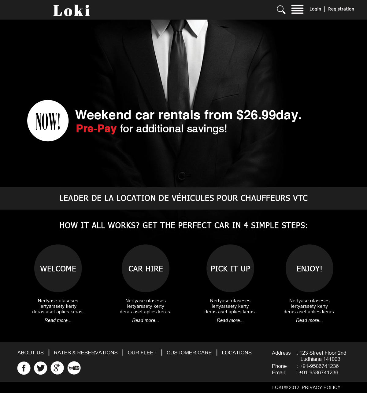 Web Design for loki