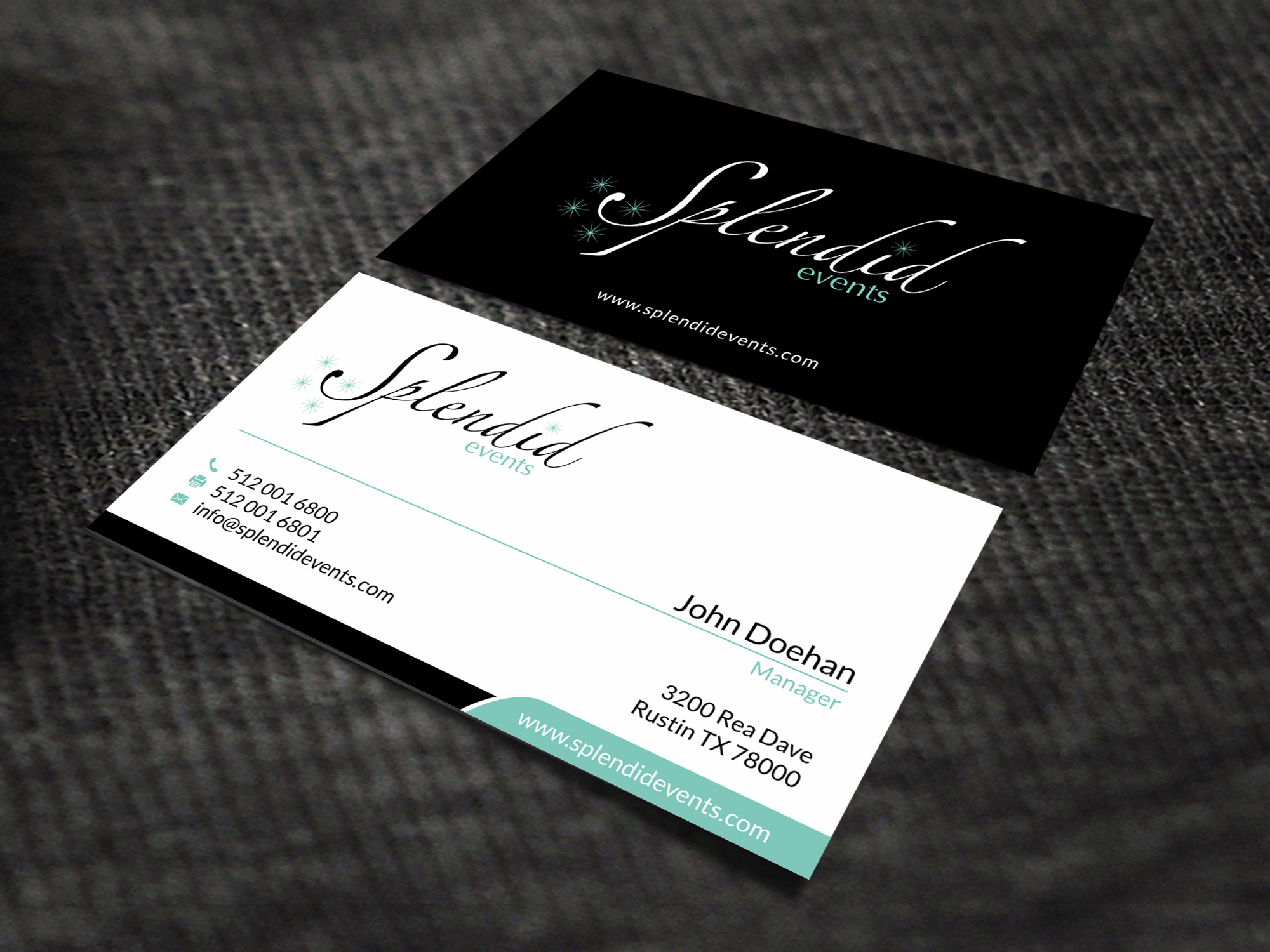 Business Card & Stationery Design entry 1277431 submitted by skyford412 to the Business Card & Stationery Design for Splendid Events run by christiemt