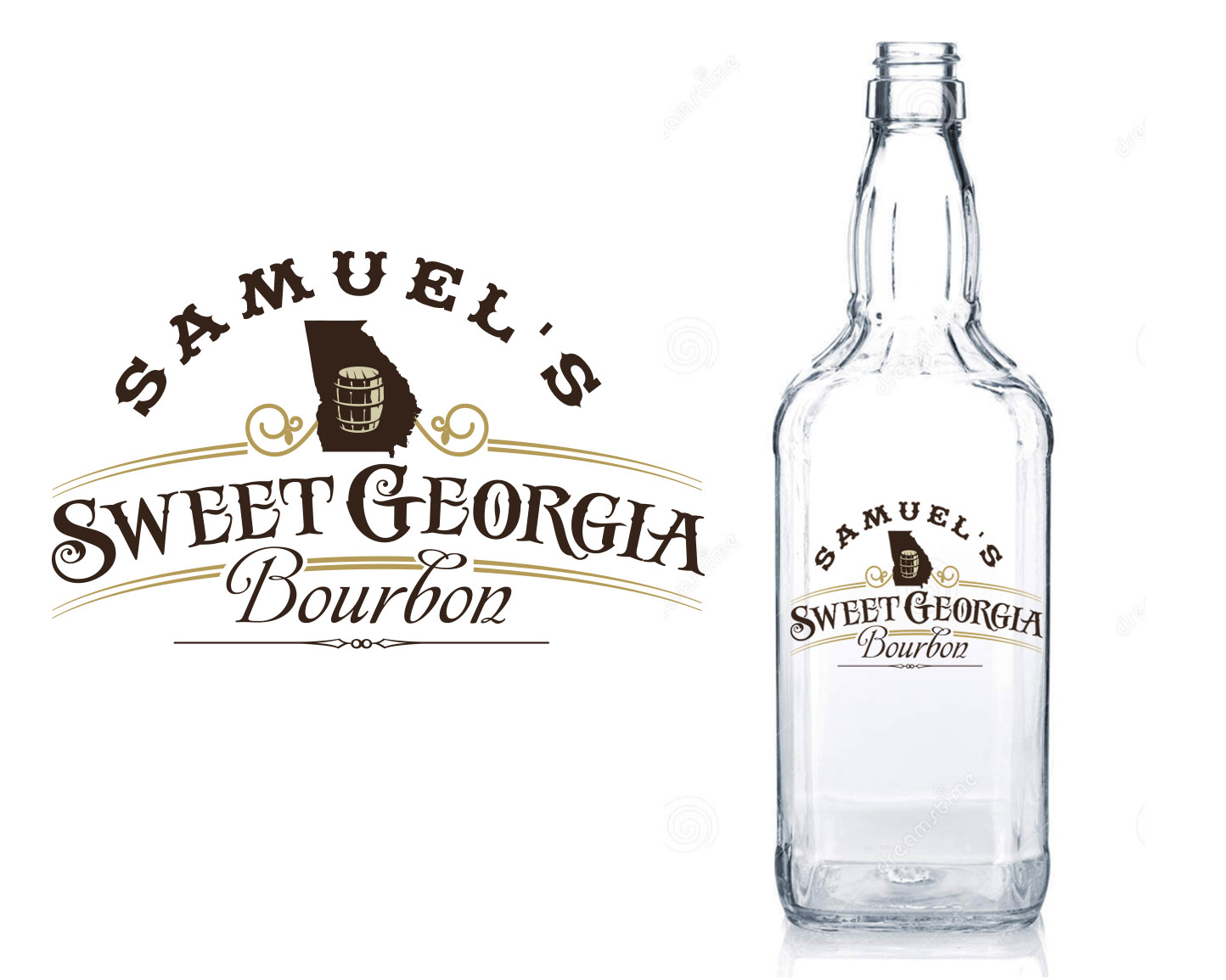 Logo Design for samuel's sweet georgia bourbon