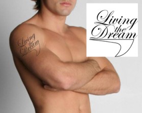 Graphic Design entry 82364 submitted by Pictogranma to the Graphic Design for Need a tattoo design- Living the Dream run by mathewka010