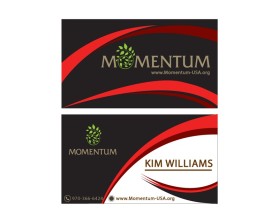 Business Card & Stationery Design entry 1335436 submitted by indeyzn to the Business Card & Stationery Design for Momentum run by kimsedona