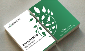 Business Card & Stationery Design entry 1335439 submitted by indeyzn to the Business Card & Stationery Design for Momentum run by kimsedona