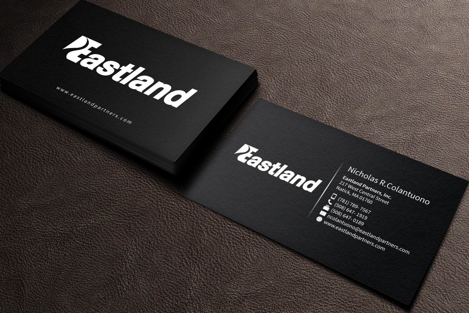 Business Card & Stationery Design entry 1336396 submitted by indeyzn to the Business Card & Stationery Design for Eastland Partners Inc.  run by eschollard