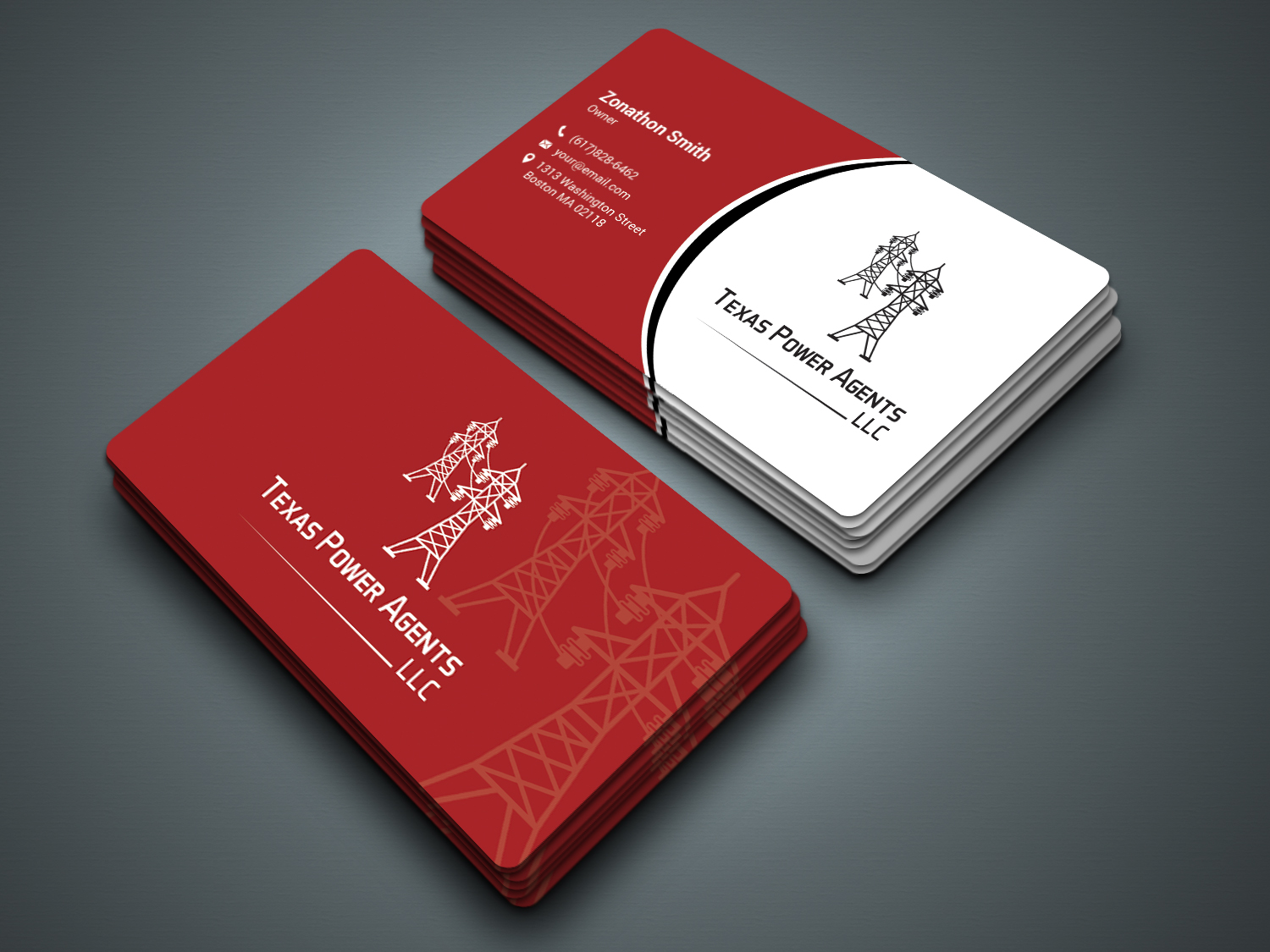 Business Card & Stationery Design entry 1343874 submitted by zahidrabby to the Business Card & Stationery Design for Texas Power Agents LLC run by Chris@TexasPowerAgents.com