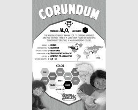 Infographic describing mineral properties to kids entry by Igor S