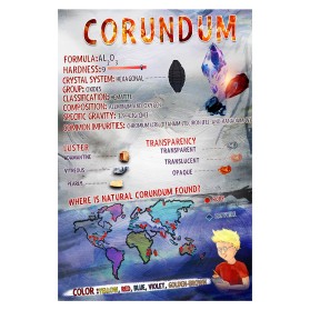 Infographic describing mineral properties to kids entry by jonny2quest