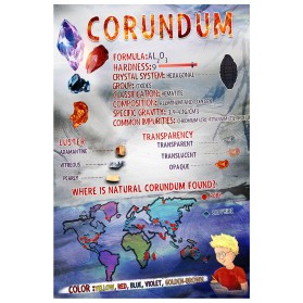 Infographic describing mineral properties to kids entry by jonny2quest