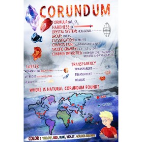 Infographic describing mineral properties to kids entry by jonny2quest