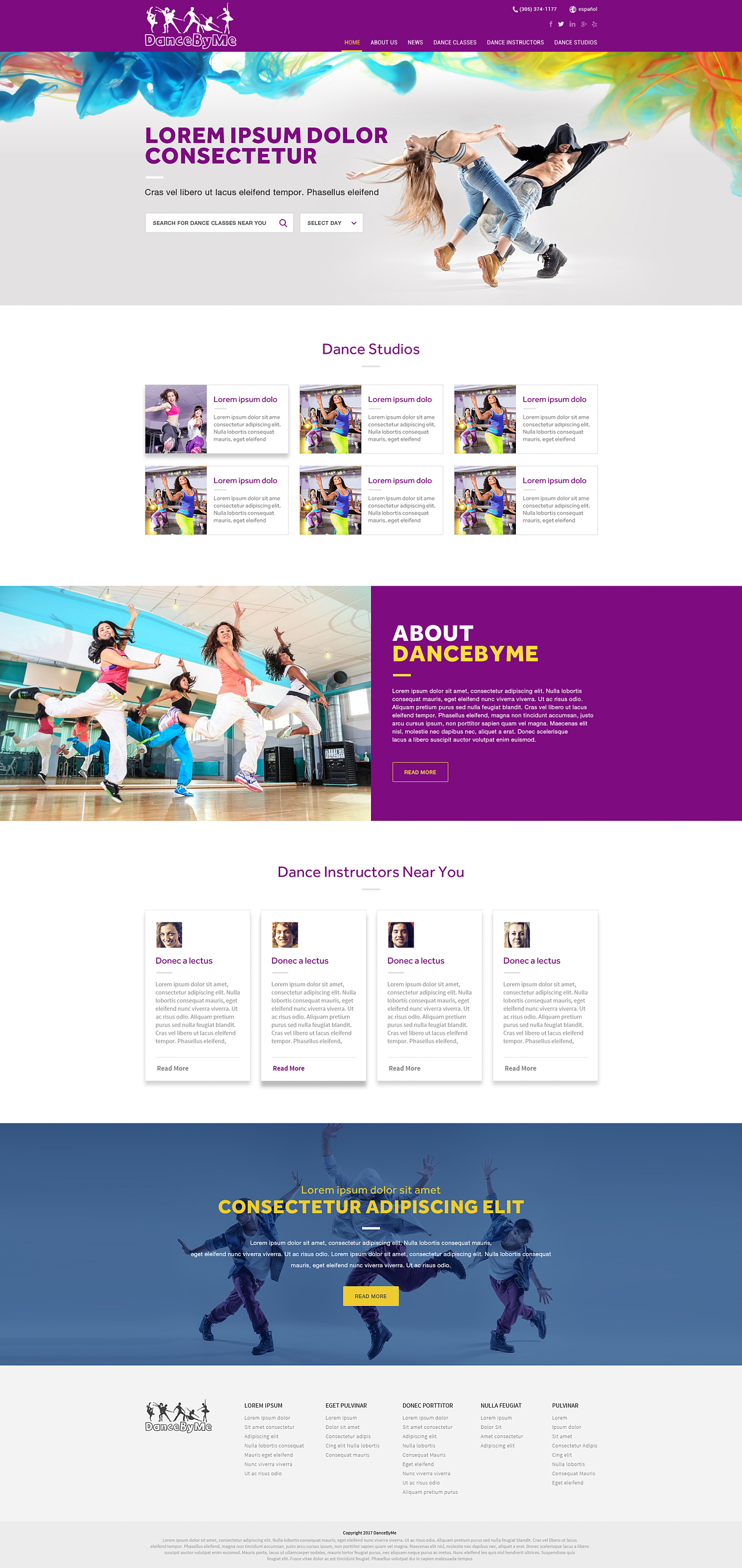 Web Design for DanceByMe