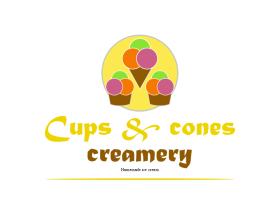 Cups &amp; cones creamery entry by @yusuf