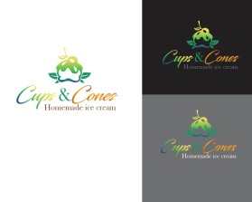 Cups &amp; cones creamery entry by JBsign