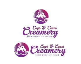 Cups &amp; cones creamery entry by JBsign