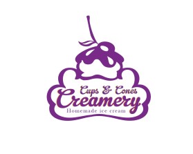 Cups &amp; cones creamery entry by JBsign
