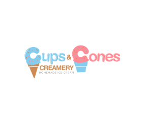 Cups &amp; cones creamery entry by michelledesign