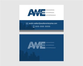Business Card & Stationery Design entry 1373950 submitted by skyford412 to the Business Card & Stationery Design for A Walker Enterprise run by austinosu