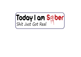 Today I am Sober entry by sally