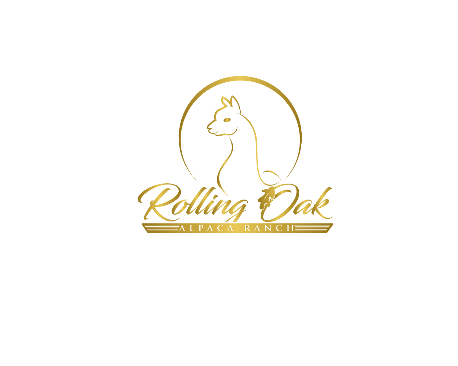 Logo Design for Rolling Oak Alpaca Ranch