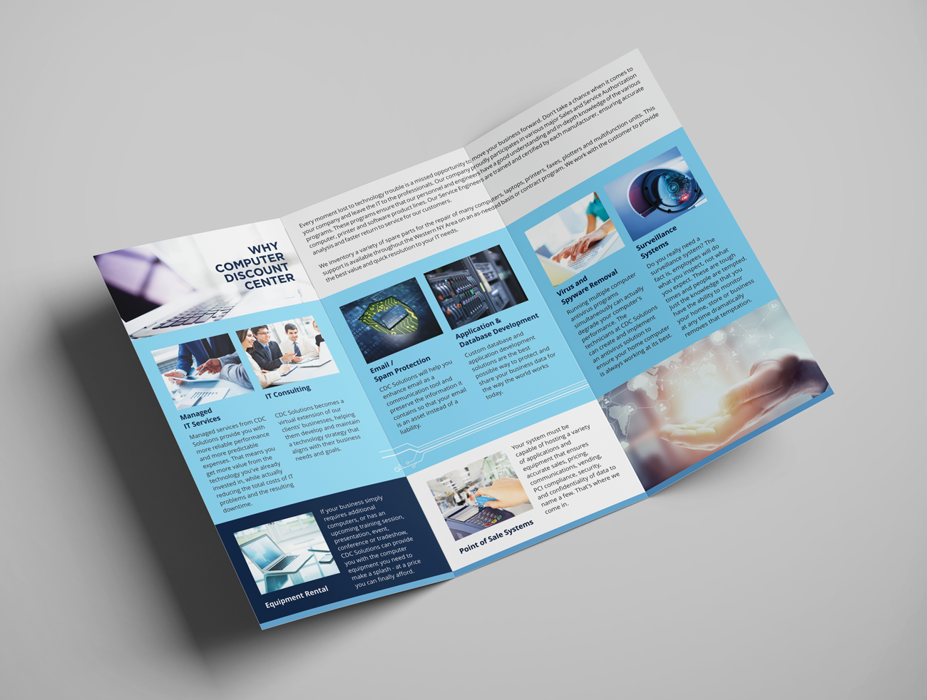 Brochure Design for www.cdcsolutions.net Computer Discount Center DBA CDCSolutions