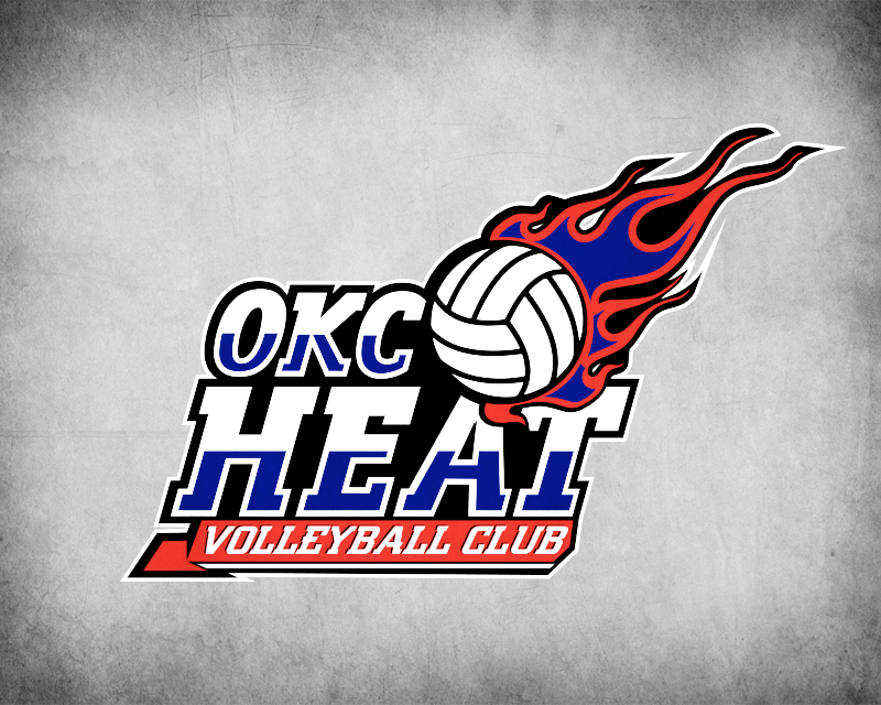 Logo Design for OKC HEAT VOLLEYBALL CLUB
