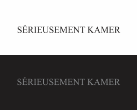 S&eacute;rieusement Kamer  entry by taufik30