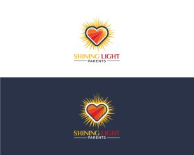 A logo to honor "Shining Light Parents" (with children who have passed) entry by pureofart