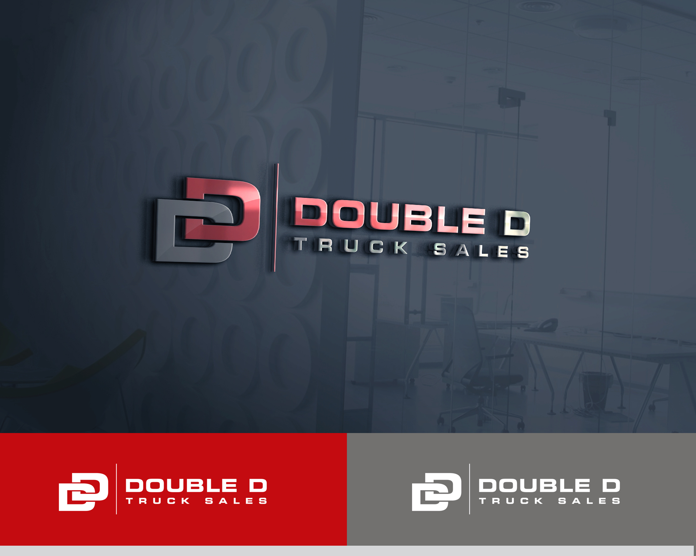 Logo Design for Double D Truck Sales