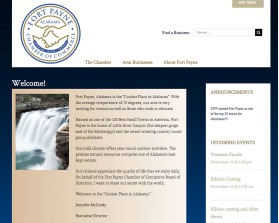 www.fortpaynechamber.com (Chamber of Commerce web design) entry by quimcey