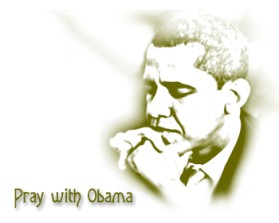 T- shirt  PRAY WITH OBAMA with words and photo graph entry by F ective D zine