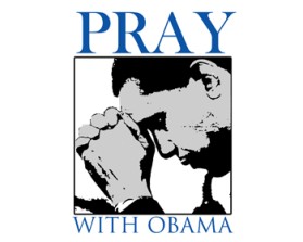 T- shirt  PRAY WITH OBAMA with words and photo graph entry by fazu