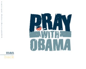 T- shirt  PRAY WITH OBAMA with words and photo graph entry by hubertbarczak