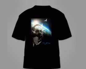 T- shirt  PRAY WITH OBAMA with words and photo graph entry by purplebunnydesigns