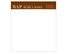 The Law Offices of Blake A. Poole entry by santony