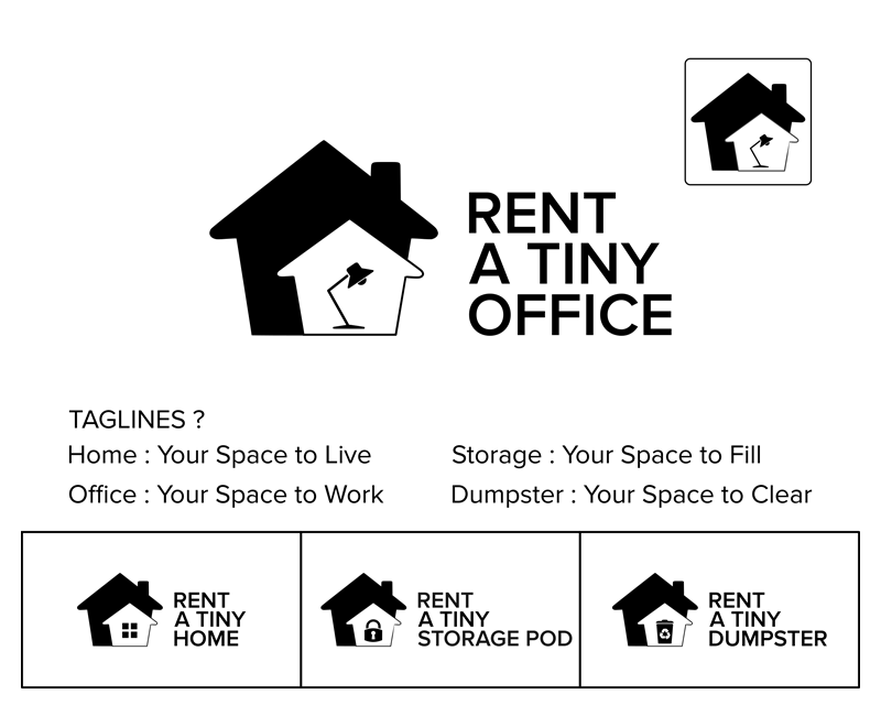 Logo Design for Rent a Tiny Office