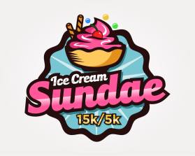 Ice Cream Sundae 15k/ 5k entry by logo037