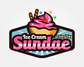Ice Cream Sundae 15k/ 5k entry by logo037