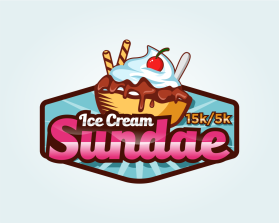Ice Cream Sundae 15k/ 5k entry by logo037