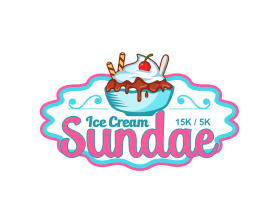 Ice Cream Sundae 15k/ 5k entry by logo037