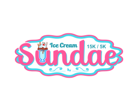 Ice Cream Sundae 15k/ 5k entry by logo037