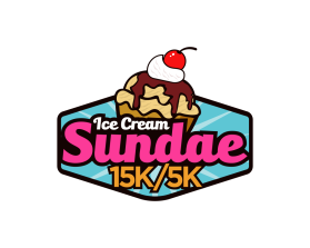 Ice Cream Sundae 15k/ 5k entry by logo037