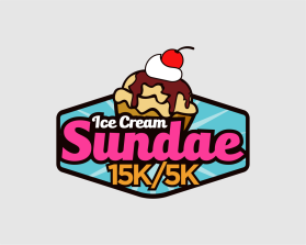 Ice Cream Sundae 15k/ 5k entry by logo037