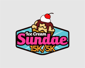 Ice Cream Sundae 15k/ 5k entry by logo037