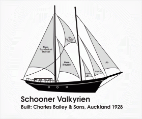 Valkyrien a 77 foot wooden schooner drawing entry by wongsanus