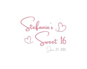 Stefanie&rsquo;s Sweet 16 entry by DAC Design