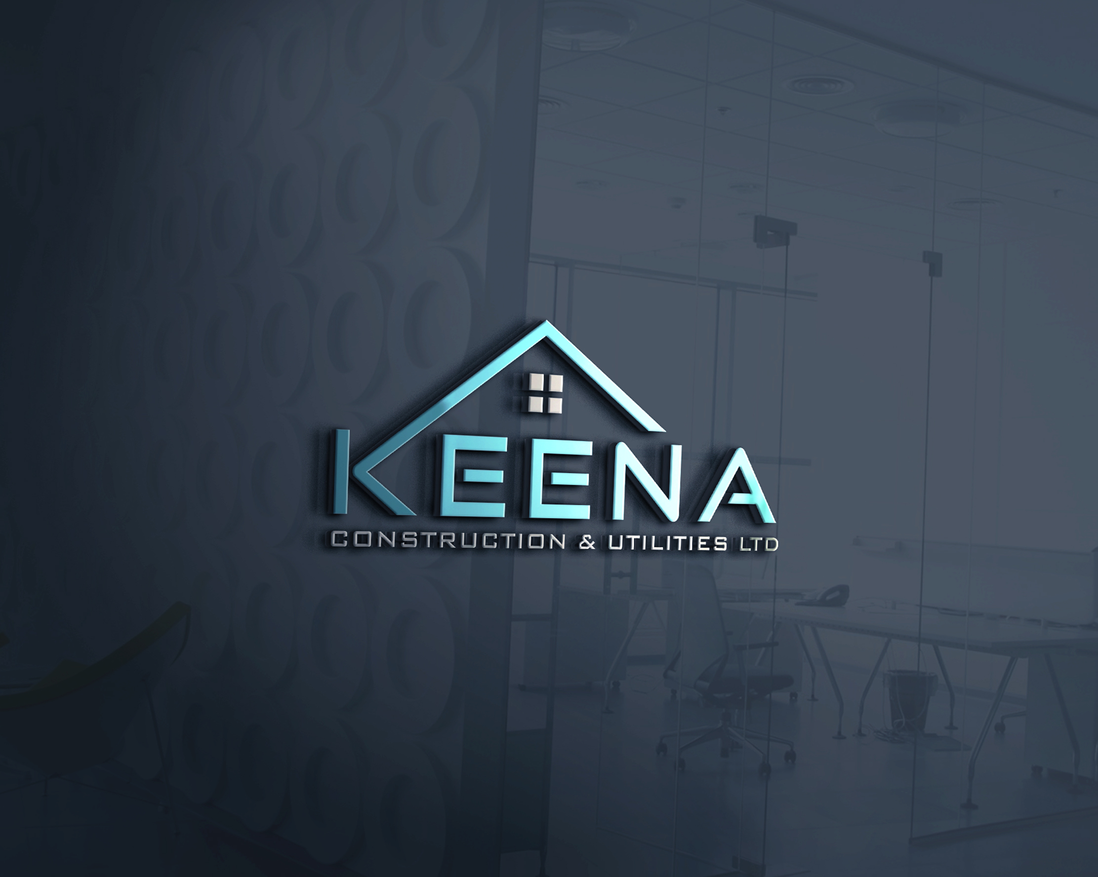 Logo Design for Keena Construction &amp; Utilities Ltd