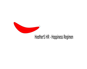 Heather's HR - Happiness Regimen entry by borjoeis