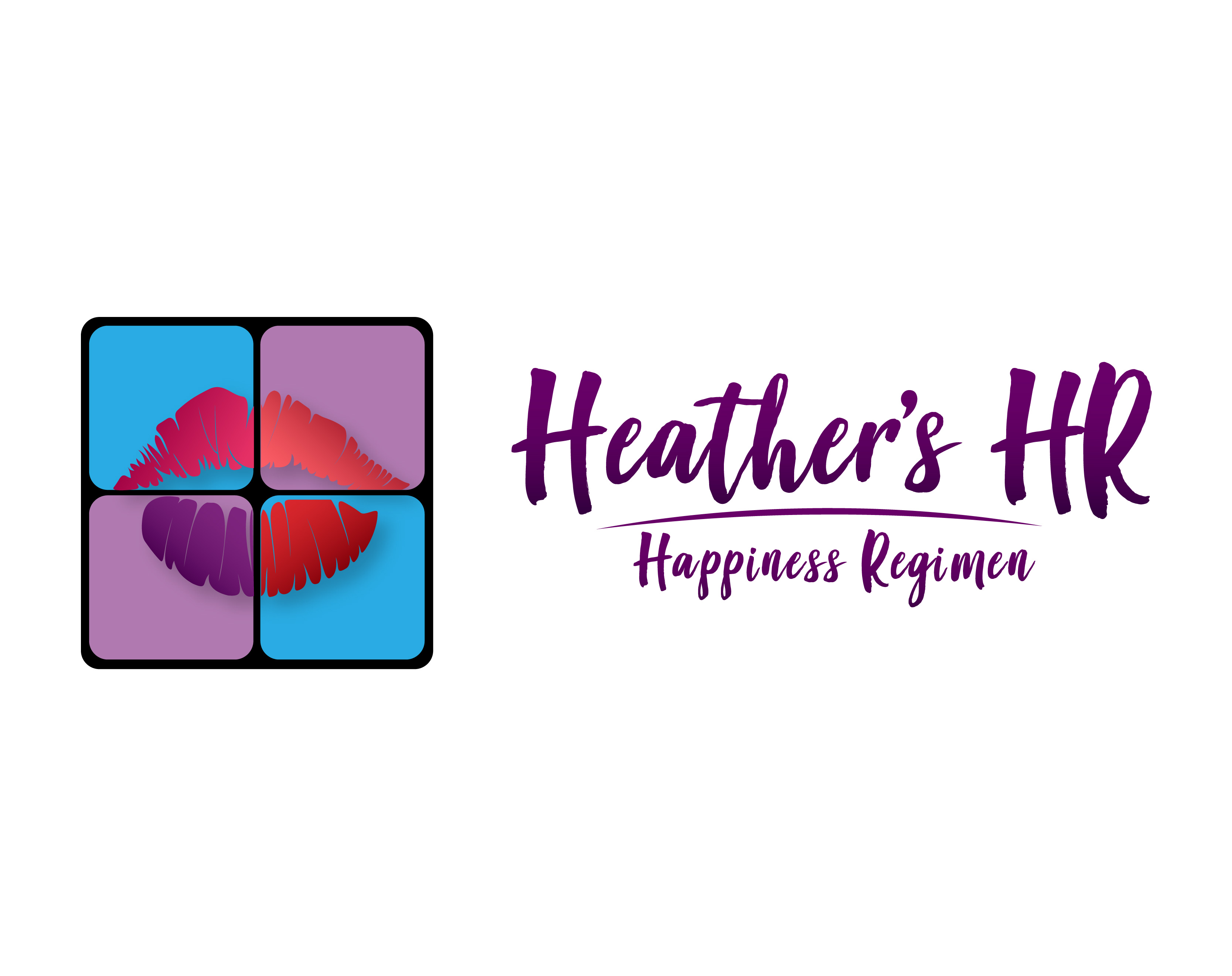Logo Design for Heather's HR - Happiness Regimen