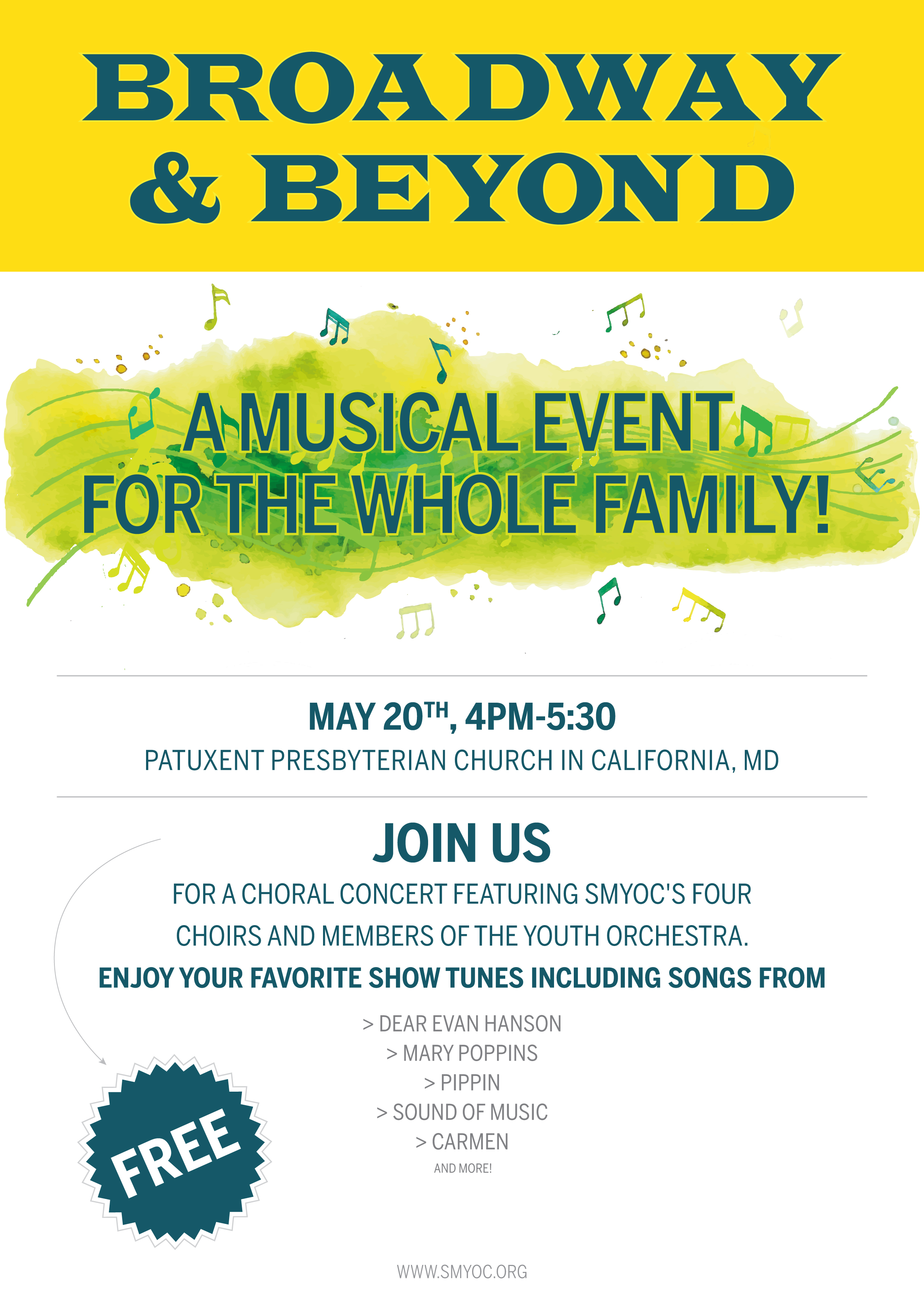 Graphic Design entry 1516701 submitted by shigiljimbolji to the Graphic Design for Flyer for a Choral Concert featuring Broadway music run by kmuch