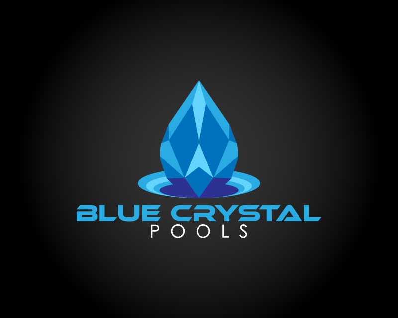 Logo Design for Blue Crystal Pools
