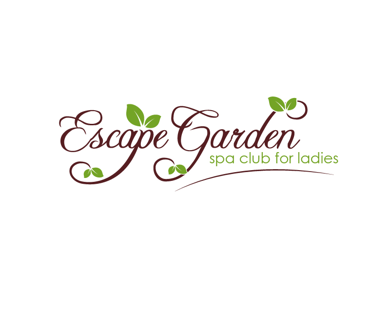 Logo Design for Escape Garden Spa Club For Ladies
