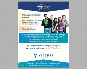 Graphic Design entry 1548883 submitted by lurth to the Graphic Design for CollegeThoughts and VirtualVelocity run by lsing2000